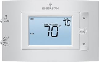 White-Rodgers Emerson 1F83H-21NP Heat Pump (2H/1C) Non-Programmable Thermostat